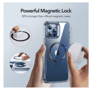 ESR Halolock MagSafe Universal Magnetic Ring Black & Silver ESR Halolock MagSafe Universal Magnetic Ring Black & Silver