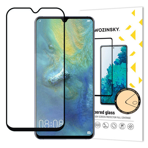 Wozinsky Full Face Προστατευτικό Τζαμάκι Οθόνης για Huawei Mate 20 Μαύρο