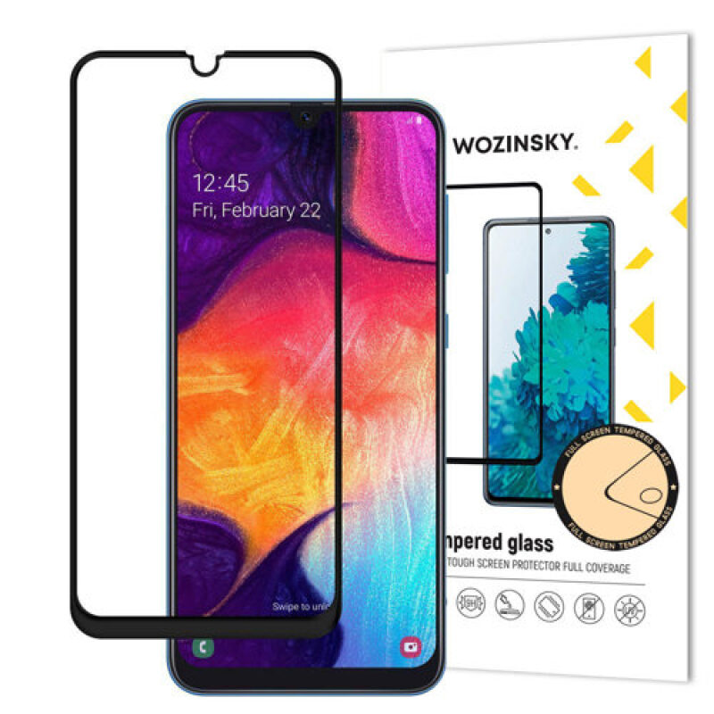 eng pm Wozinsky Tempered Glass Full Glue Super Tough Screen Protector Full Coveraged with Frame Case Friendly for Samsung Galaxy A40 black 50426 14