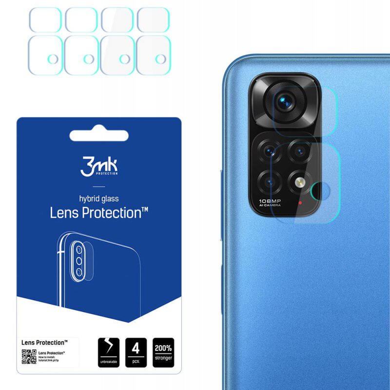 xiaomi redmi note 11 11s 4g 3mk lens protection 3MK Lens Protection Redmi Note 11S [4 PACK]