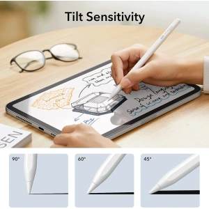 Alternative view of ESR Digital+ Magnetic Stylus Pen to Apple iPad White