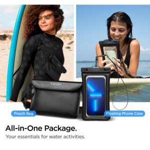 Alternative view of Spigen A621 Universal Waterproof 6,9 Inch Case & Waist Bag Black