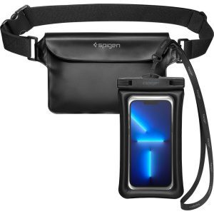 Spigen A621 Universal Waterproof 6,9 Inch Case & Waist Bag Black