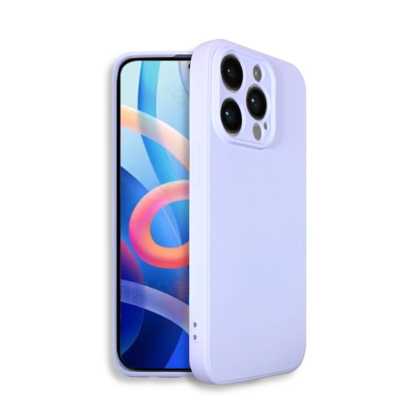 BS 00009 main Bodycell Square Liquid Silicon Case iPhone 14 Pro Light Blue