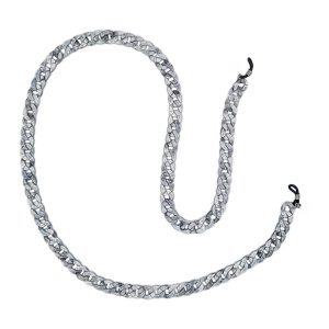 Ακρυλική Αλυσίδα 75cm Γυαλιών Leopard - Γκρί