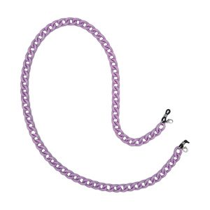 Ακρυλική Αλυσίδα 65cm Γυαλιών – Μάσκας Rainbow - Μωβ