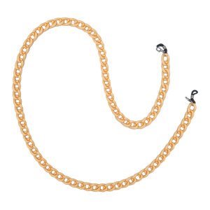 Ακρυλική Αλυσίδα 65cm Γυαλιών – Μάσκας Rainbow - Πορτοκαλί