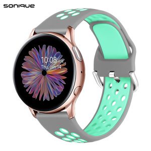 Sonique Λουράκι Σιλικόνης Universal Sport Band 22mm - Γκρι / Βεραμάν