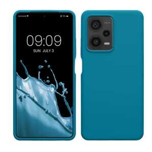 KW Θήκη Rubberized Back Cover Σιλικόνης για Xiaomi Redmi Note 12 Pro Plus 5G - Carribean Blue