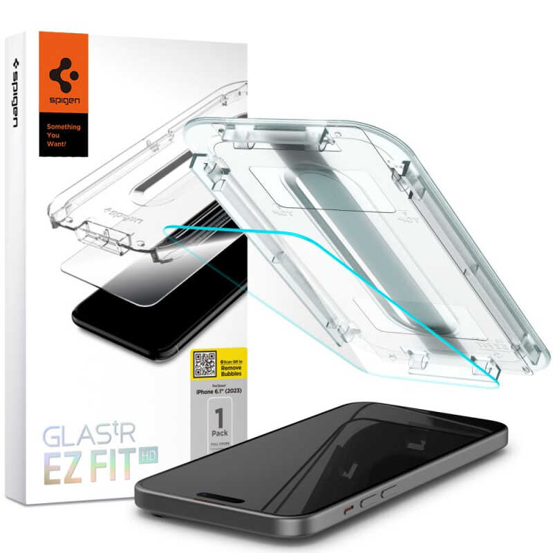 Spigen GLAS.tR ez Fit Apple iPhone 15 / 16 - Clear