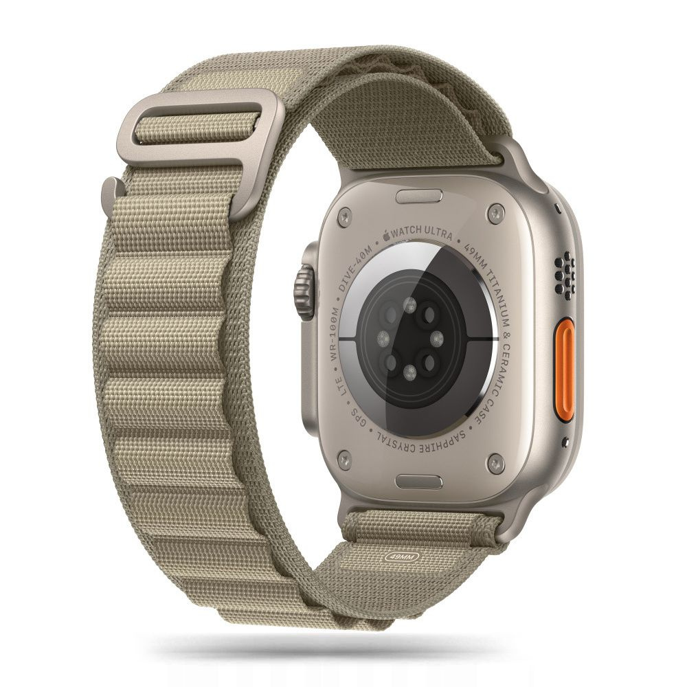 Tech-Protect Nylon Pro Apple Watch 6 / 7 / 8 / 9 / 10 / 11 / Se / Ultra 1 / 2 / 3 (44 / 45 / 46 / 49 MM) titanium/olive