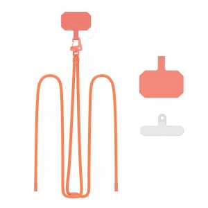 Phone leash Tech-Protect C5s Rope Crossbody Strap Neon Orange