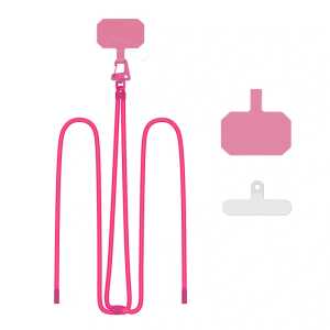 Phone strap Tech-Protect C5s Rope Crossbody Strap Neon Pink