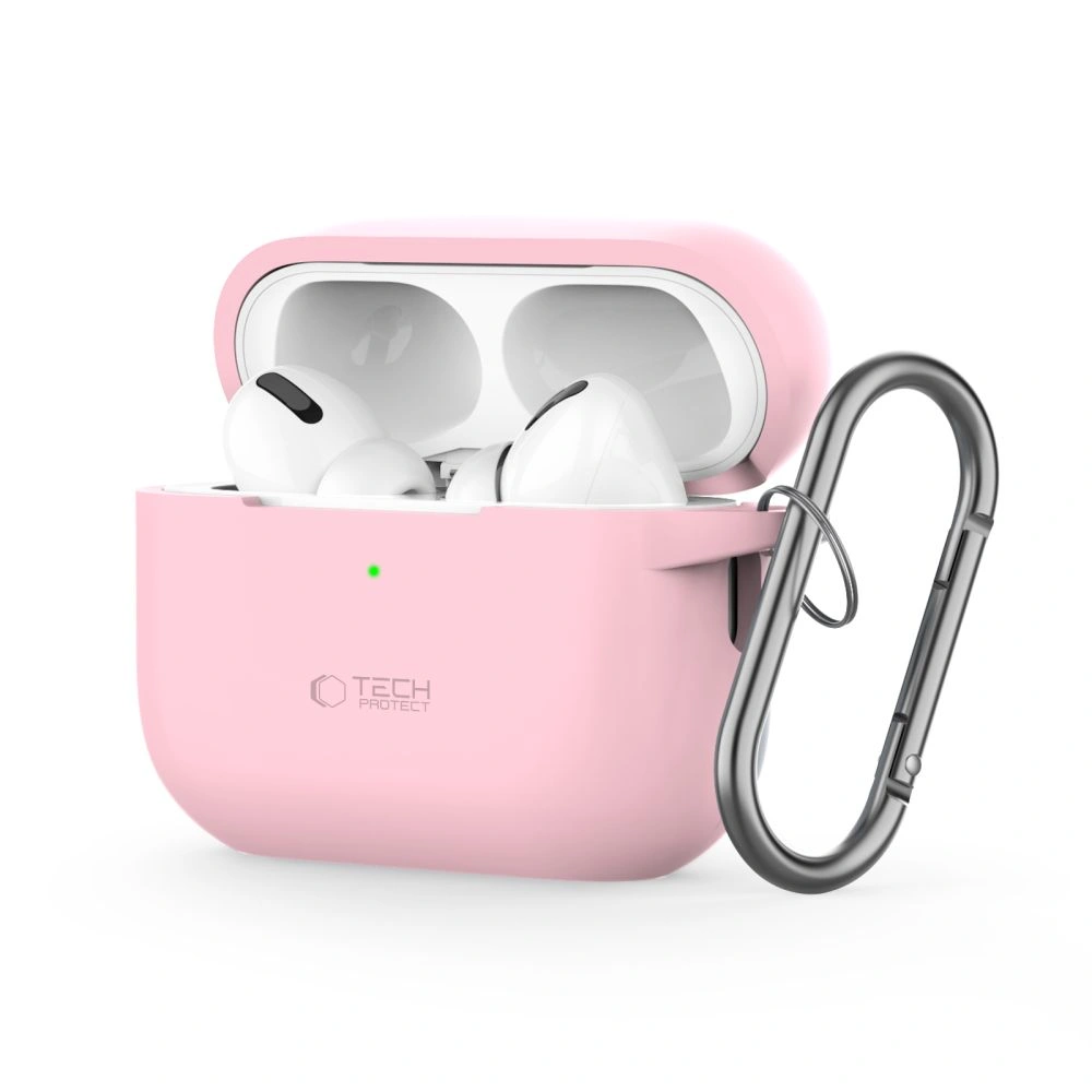 Case Tech-Protect Silicone Hook Apple Airpods Pro 1 / 2 Dusty Pink