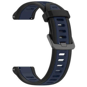 Techsuit - Watchband 20mm (W053) - Μπλε / Μαύρο