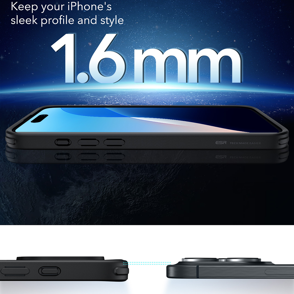 ESR - Classic Hybrid HaloLock - iPhone 16 Pro - Frosted Clear - Image 4