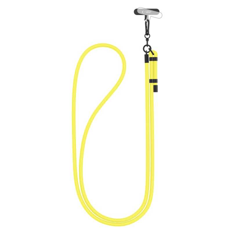 Tech-protect C1s Rope Crossbody Strap Neon Yellow/black
