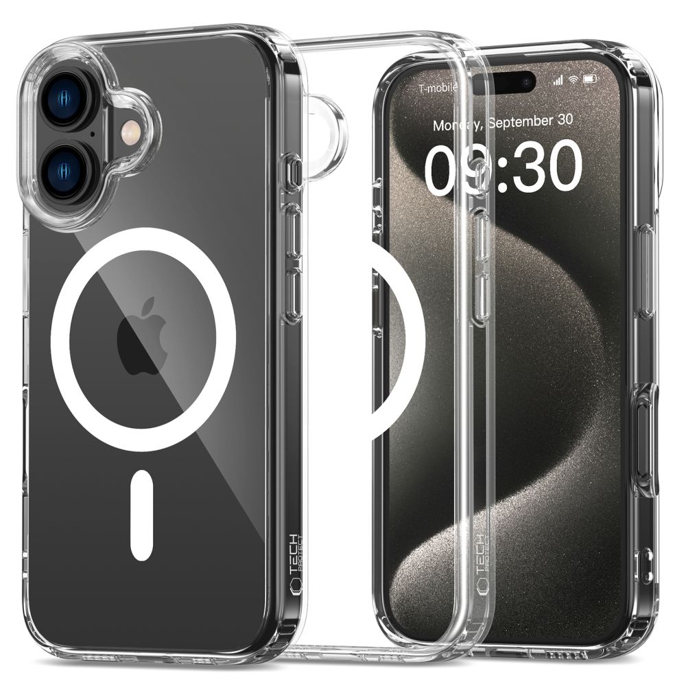 Tech-protect Flexair Hybrid Magsafe iPhone 16 - Clear