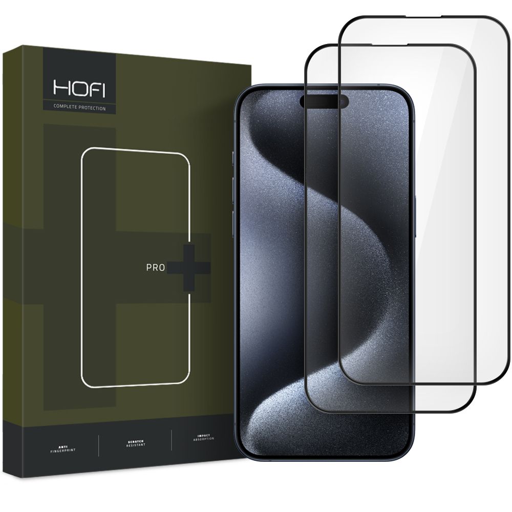Hofi Glass Pro+ 2-pack iPhone 16 Pro Max / 17 Pro Max - Black