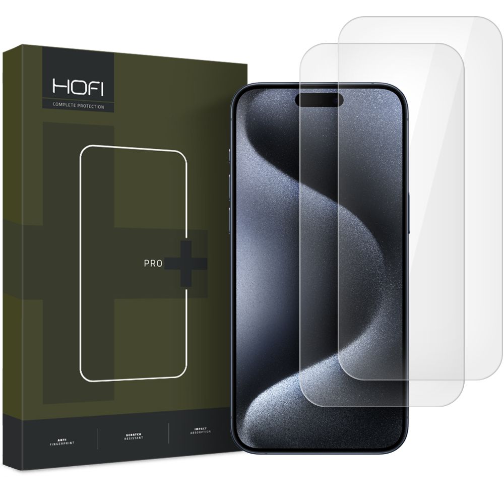 Hofi Glass Pro+ 2-pack iPhone 16 Pro / 17 / 17 Pro - Clear
