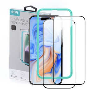 Esr Tempered Glass 2-pack Iphone 16 Black