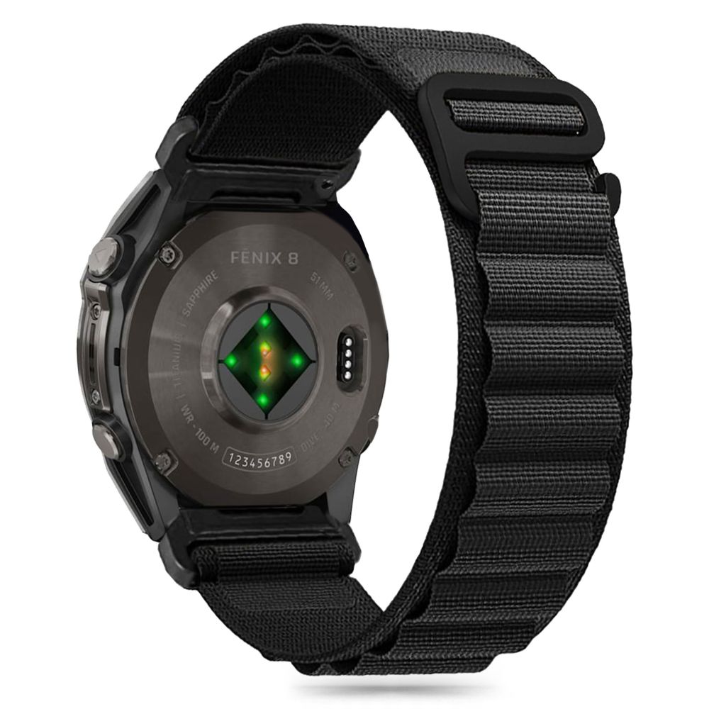 Tech-protect Nylon Pro Garmin Fenix 5 / 6 / 6 Pro / 7 / 8 (47 Mm) / E Black