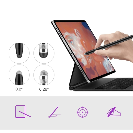 Tech-protect Usp100 4-tip Touch Stylus Pen Black Tech-protect Usp100 4-tip Touch Stylus Pen Black - Image 3