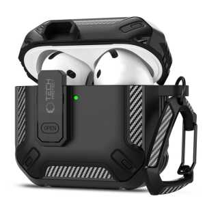 Tech-protect Carbonox Apple Airpods 4 / 5 Black
