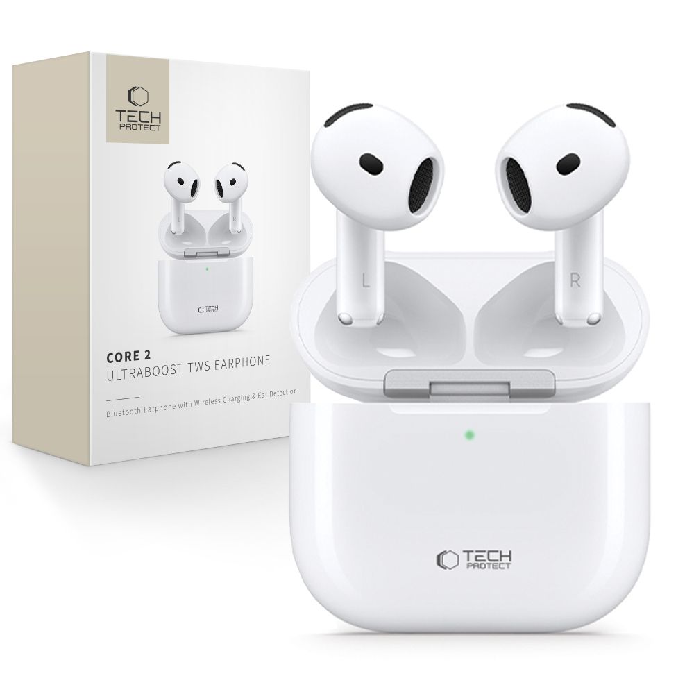 Tech-protect Ultraboost Tws Earphone Core 2 White Tech-protect Ultraboost Tws Earphone Core 2 White