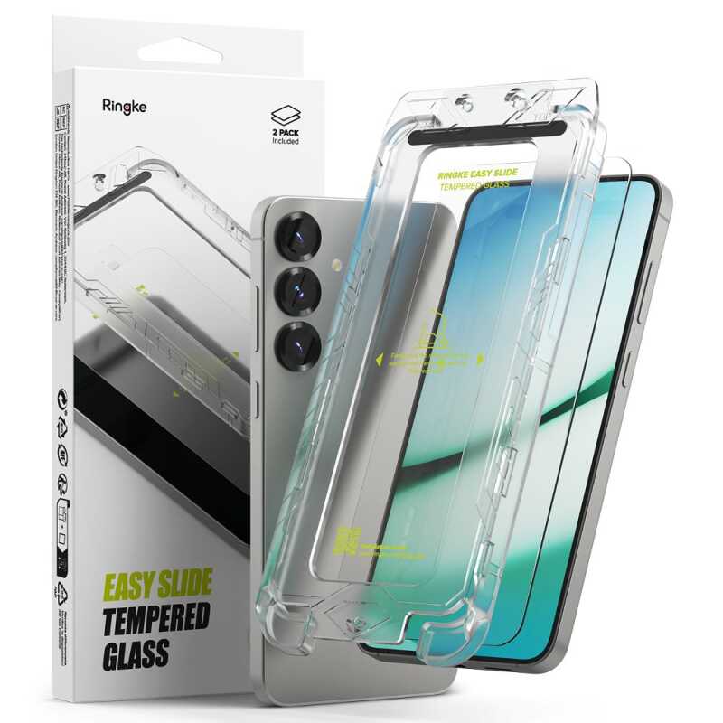 Ringke Easy Slide 2-pack Galaxy S25+ Plus Clear