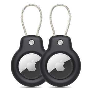 Tech-protect Rough Vein 2-pack Apple Airtag Black