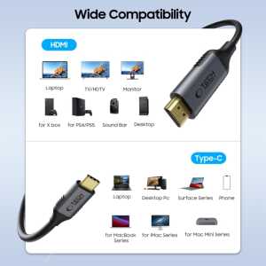 Alternative view of Tech-protect Ultraboost Cable Type-c To Hdmi 2.0 4k 60hz 180cm Black