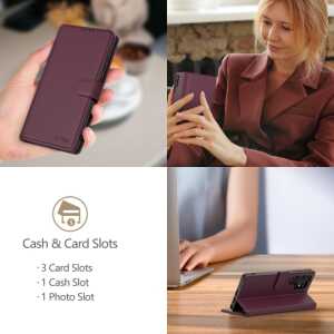 Alternative view of Tech-protect Wallet Galaxy S25 Ultra Mulberry