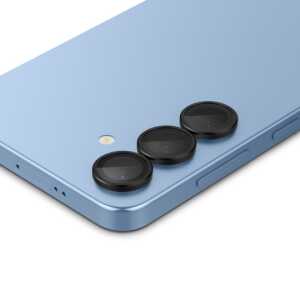 Alternative view of Spigen Optik Pro Glas.tr ”ez Fit” Camera Protector 2-pack Galaxy S25 Black