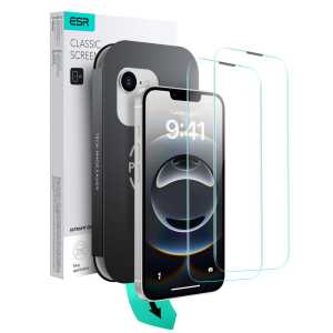 Esr Ultrafit Tempered Glass 2-pack Iphone 13 / 13 Pro / 14 / 16e Clear