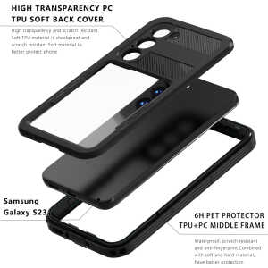 Alternative view of ShellBox - Waterproof IP68 Case - Samsung Galaxy S25 Ultra - Black