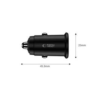 Alternative view of Tech-protect Cc02 2-port Car Charger Pd35w/qc3.0 Black