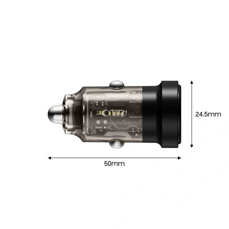 Tech-protect Cc03 2-port Car Charger Pd30w/qc3.0 Black - Image 3