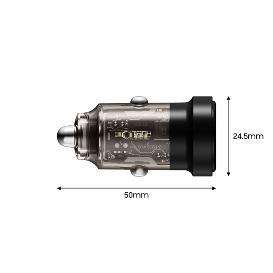 Tech-protect Cc03 2-port Car Charger Pd30w/qc3.0 Black Tech-protect Cc03 2-port Car Charger Pd30w/qc3.0 Black - Image 3