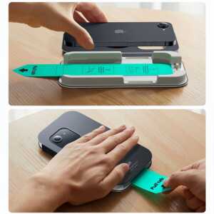 Alternative view of Esr Ultrafit Tempered Glass 2-pack Iphone 13 / 13 Pro / 14 / 16e / 17e Clear