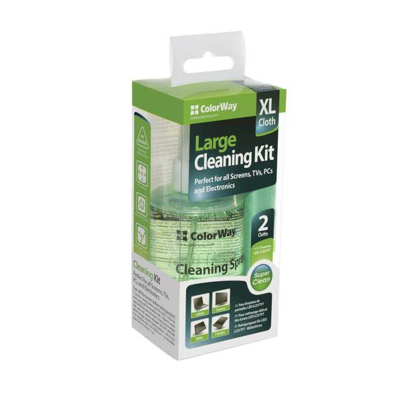 ColorWay Large Cleaner 3 σε 1 – Καθαριστικό για Οθόνες 200ml (CW-5200) - Πράσινο - Image 3