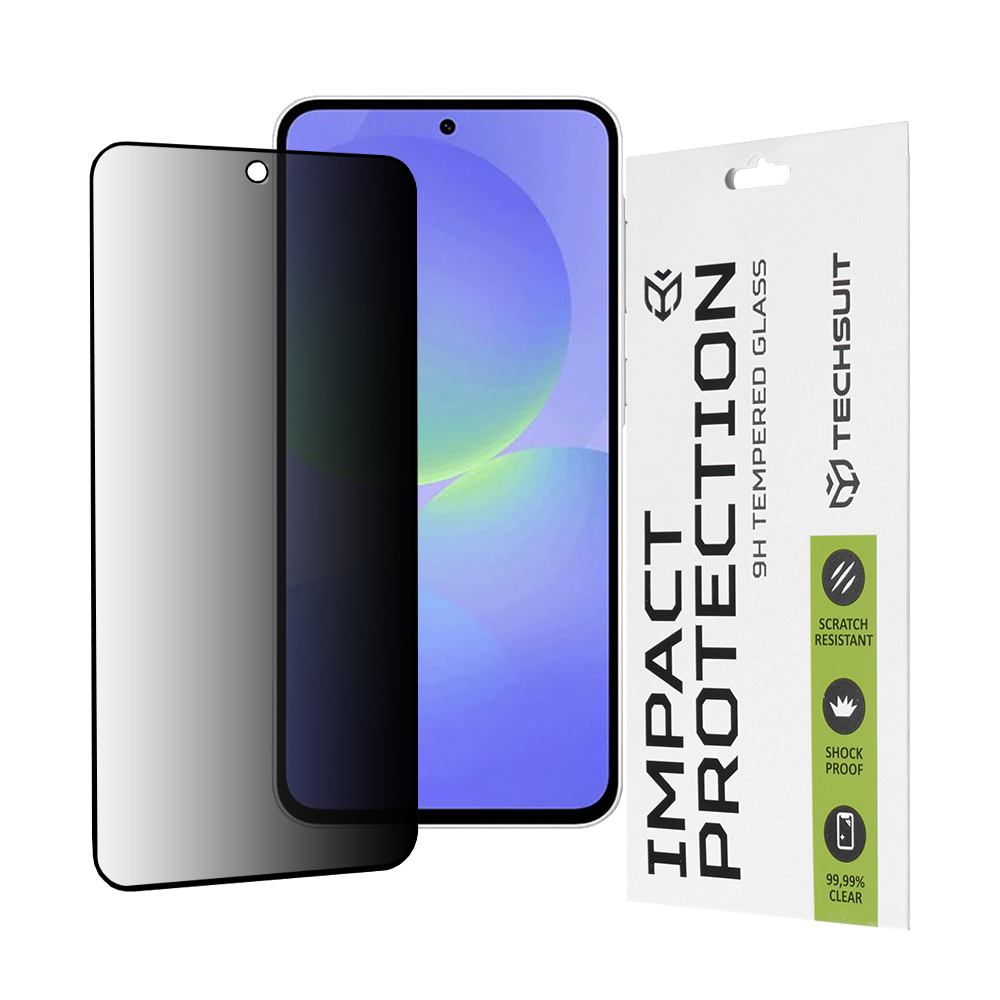 Techsuit - Privacy/Anti-Spy Full Glue Glass - Samsung Galaxy A36 5G / A56 5G - Black
