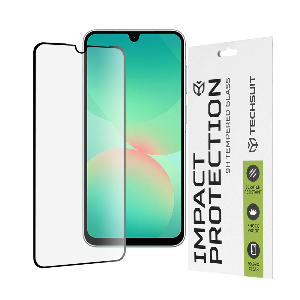 Techsuit - Full Cover Glass - Samsung Galaxy A26 5G - Black Techsuit - Full Cover Glass - Samsung Galaxy A26 5G - Black