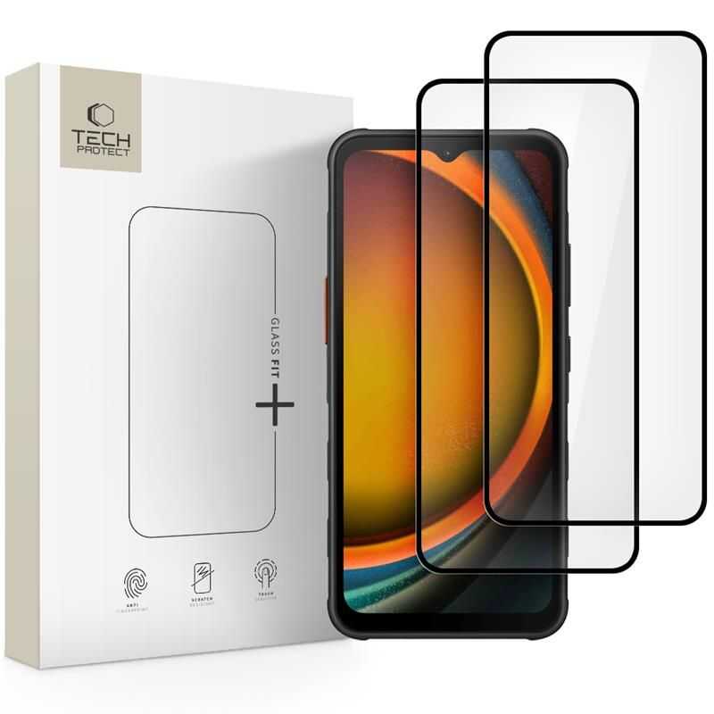 Tech-protect Glass Fit+ 2-pack Galaxy Xcover 7 / 7 Pro Black