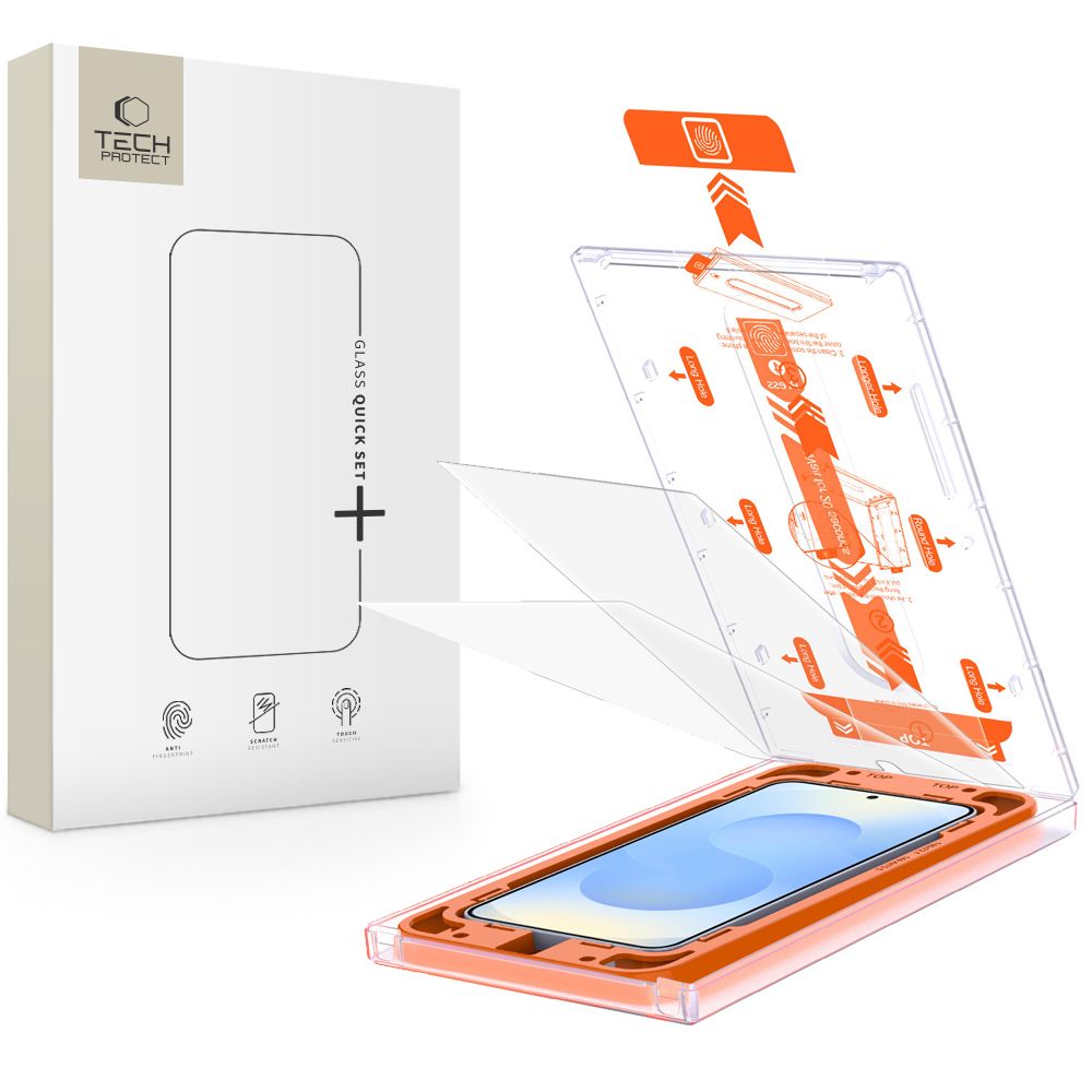 Tech-protect Quick Set+ 2-pack Galaxy S25 Clear Tech-protect Quick Set+ 2-pack Galaxy S25 Clear
