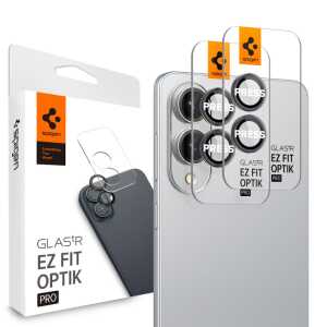 Spigen Optik Pro Glas.tr ”ez Fit” Camera Protector 2-pack Galaxy S25 Edge Black