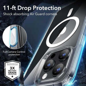 ESR - Classic Hybrid HaloLock - iPhone 16 Pro (Camera Control) - Clear