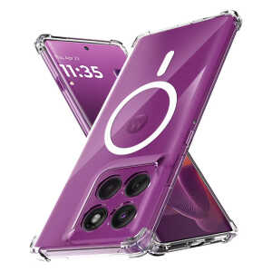 Techsuit - Shockproof ClearSilicone MagSafe - Motorola Edge 60 Pro - Clear