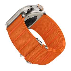 Tech-protect Nylon Slip Apple Watch 6 / 7 / 8 / 9 / 10 / Se / Ultra 1 / 2 (44 / 45 / 46 / 49 Mm) Orange