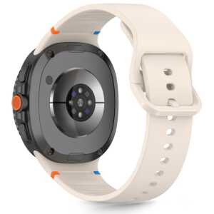 Alternative view of Tech-protect Silicone Samsung Galaxy Watch 8 / Classic (40 / 44 / 46 Mm) Starlight